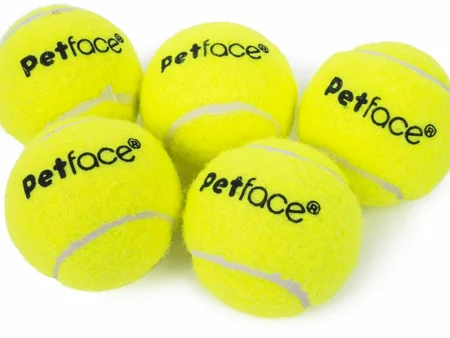 5 Pack Mini Super Tennis Balls Dog Toy 4Cm