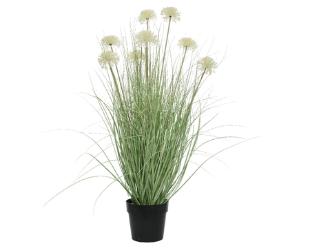 Grass Plastic Green/White dia65-H105cm