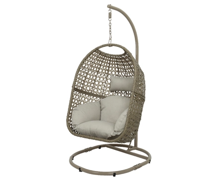 Royan Brown Egg Chair Wicker outdoor - image 3
