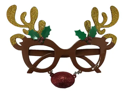 15Cm Reindeer Party Glasses