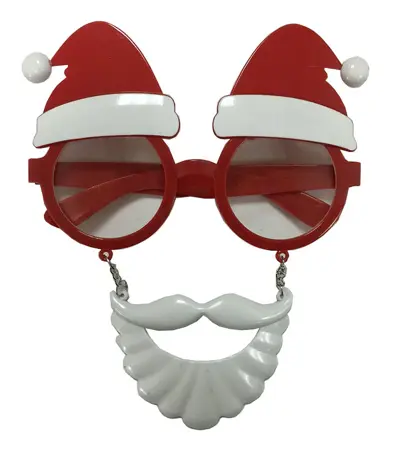 15Cm Santa Party Glasses