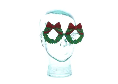 16Cm Xmas Wreath Glasses