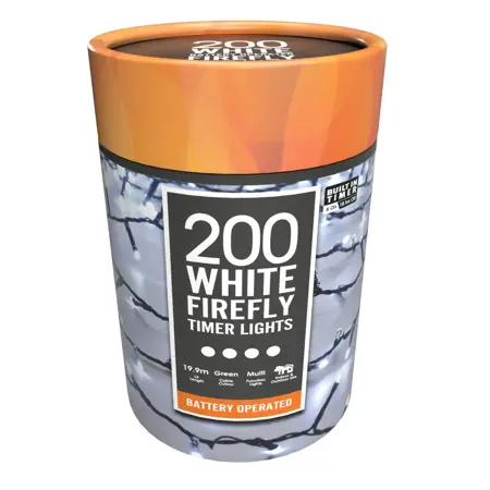 200 White & Warm White Firefly Battery lights