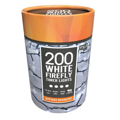 200 White & Warm White Firefly Battery lights