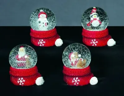 45mm Waterglobe with Santa Hat