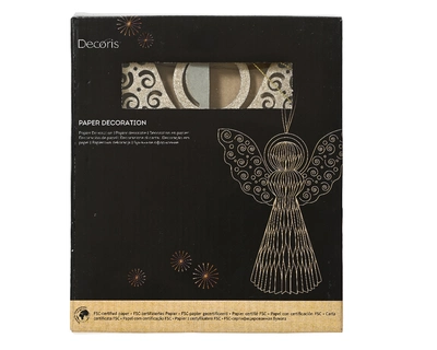 Angel Paper Champagne Painted Edge Magnet Closure Grey H20cm - image 2