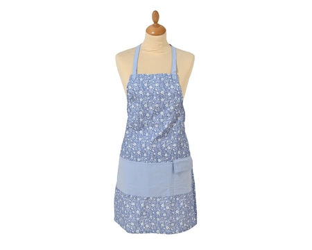 Apron Canvas Petit Fleur  blue/colour