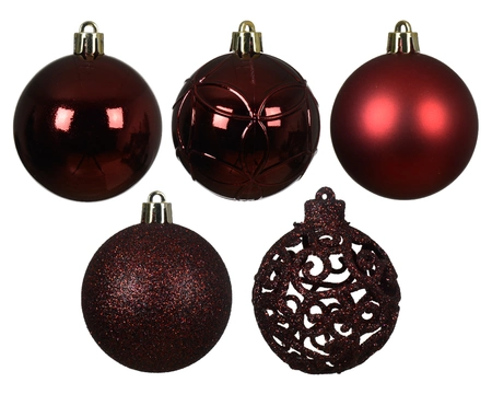 Baubles Shatterproof Oxblood Dia6cm - image 1