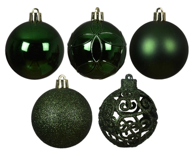 Baubles Shatterproof Pine Green Dia6cm - image 1