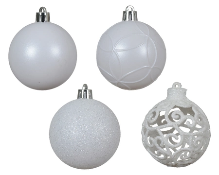 Baubles Shatterproof Winter White Dia6cm - image 2