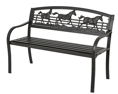 Bench Chantilly Iron Outdoor W127.00-H88.00cm brown antique - image 1