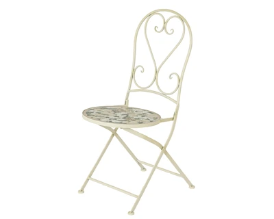 Bistro Table Geneva Mosaic Stone Outdoor Cream D.58Cm