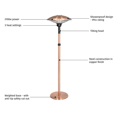 Copper Series Standing Heater With Head Tilt - image 2