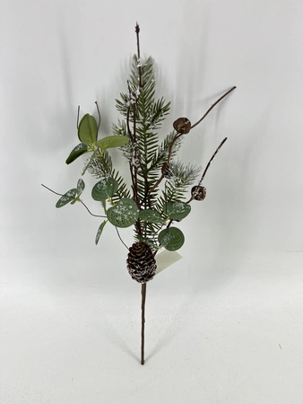 CS 49cm green eucalyptus with bells stem