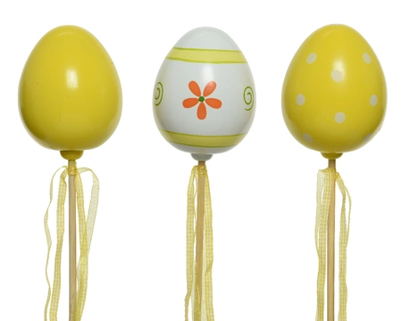 Easter Egg Plastic W Ribbon H72Cm