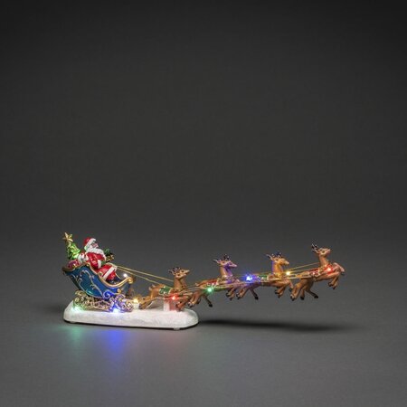 Fibre Optic Santa/Sledge Battery Op