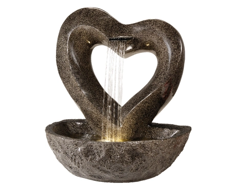 Fountain Heart Polyresin Transformer Outdoor H72.00cm-6L anthracite - image 1