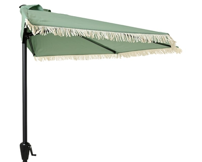 Half Parasol Green Polyester Outdoor W135.00cm green - image 1