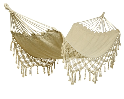 Hammock Polyester Cotton Outdoor  L100.00-W200.00cm off-white - image 1