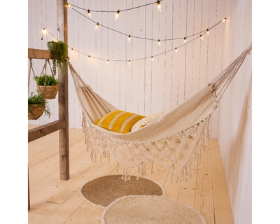 Hammock Polyester Cotton Outdoor  L100.00-W200.00cm off-white - image 2