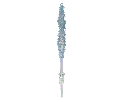 Icicle acrylic frosted acrylic beads Blue Iris 31cm