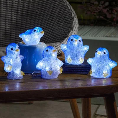 InLit Ice Penguins - Set of 5