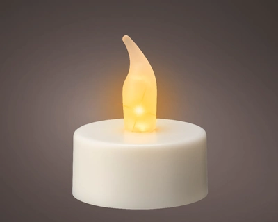 LED Tealight Plastic Fire Flame Effect Bo Indoor  white/flame - image 3