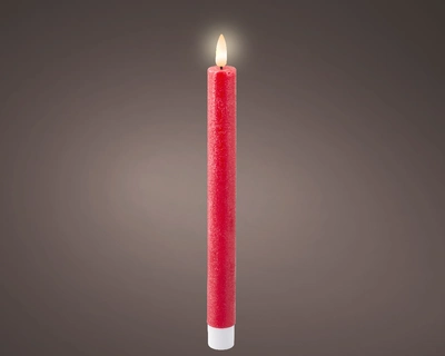 LED Wick Dinner Candle Wax FSteady BO Indoor Christmas Red/Warm White H24.50cm - image 2