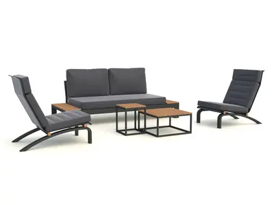Life Soho lounge 2-seater set with Felix chairs - image 2