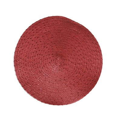 Placemat Round Red Dia38cm