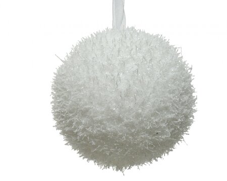 ML Foam Bauble White Dia10Cm