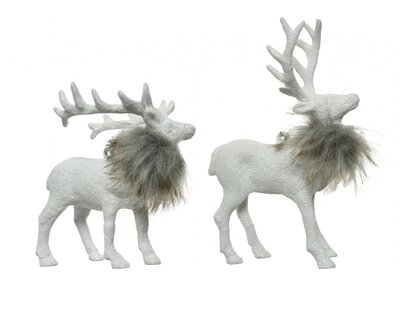 ML Sh.Prf Deer W Hanger 2Ass White 11X3X15Cm11.5X3.5X11Cm