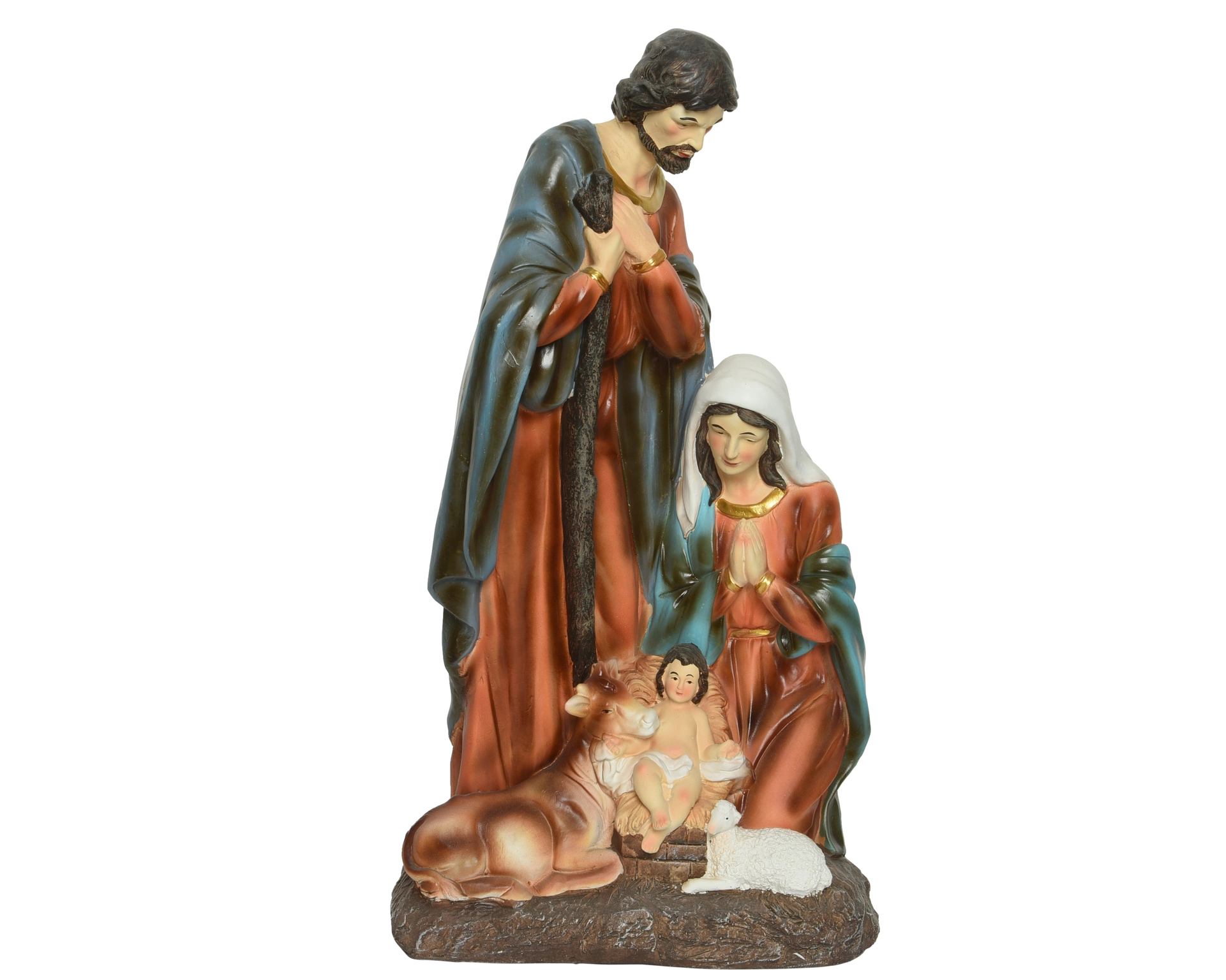 Nativity Set Polymagnesium L21-W38.5-H71Cm Multi - Jones Garden Centre