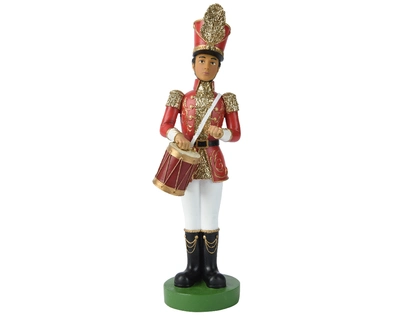 Nutcracker Polyresin Nutcracker Drum Red H35cm