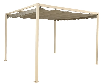 Pergola Polyester Outdoor  L300.00-W300.00-H220.00cm cream - image 1