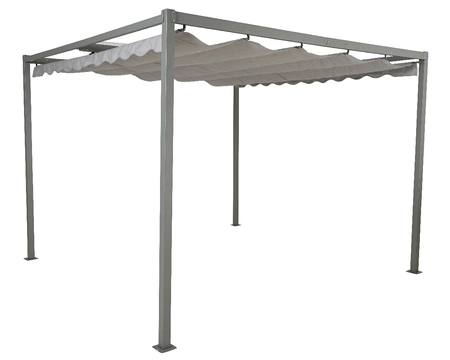 Pergola Polyester Outdoor  L300.00-W300.00-H220.00cm grey - image 1