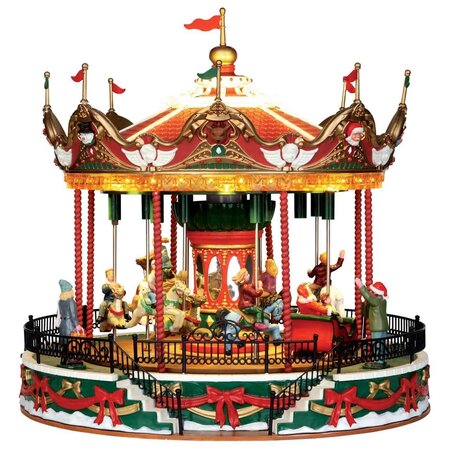 Santa Carousel, With 4.5V Adaptor