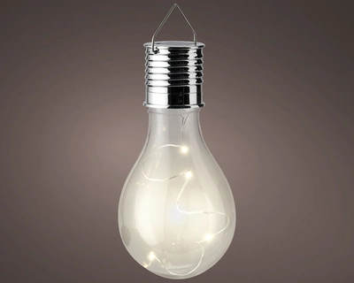 Solar bulb plastic steady H.14cmD.8cm