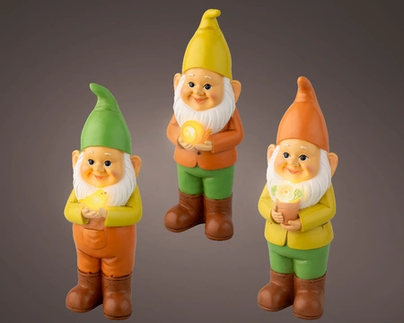 Solar Gnome Polyresin Steady 3  H28.50cm-1L asst. - image 1