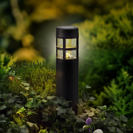 Solar Stake Light Plastic Steady  H28.00cm-1L black/warm white - image 2