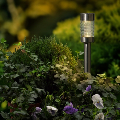 Solar Stake Light Stainl Steel Steady  H43.50cm-1L stainless steel - image 2