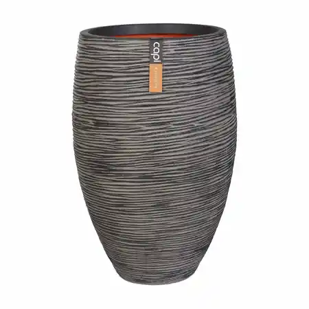 Vase elegant deluxe Rib 55x85 anthracite - image 1