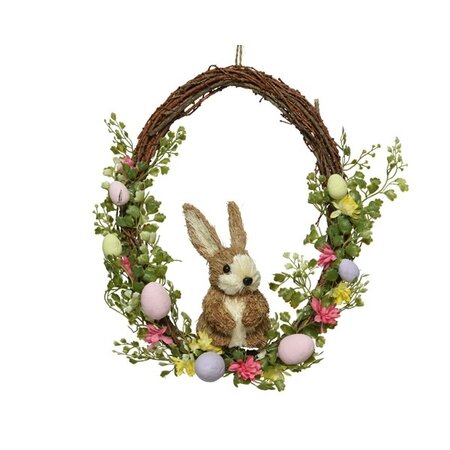 Wallhanger Natural Egg Flowers- Eggs- Bunny H36.00cm