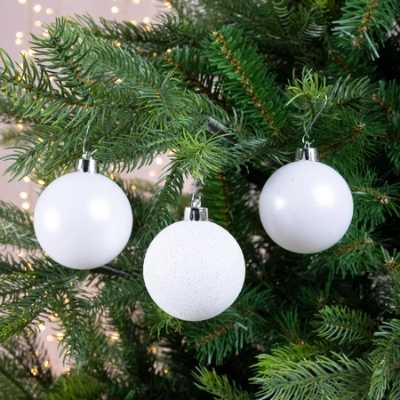 WJ Baubles Shatterproof Dia6Cm Winter White - image 2