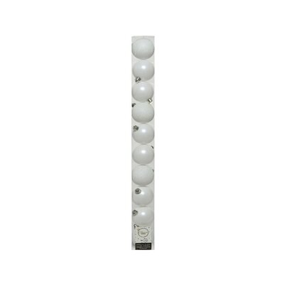 WJ Baubles Shatterproof Dia6Cm Winter White - image 1