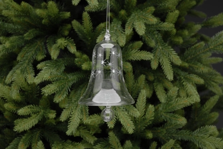 WM 10cm clear glass bell