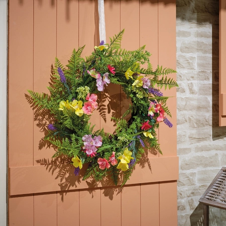 Wreath Peach Blossoms/Daisy/Lavender dia55.00cm - image 2