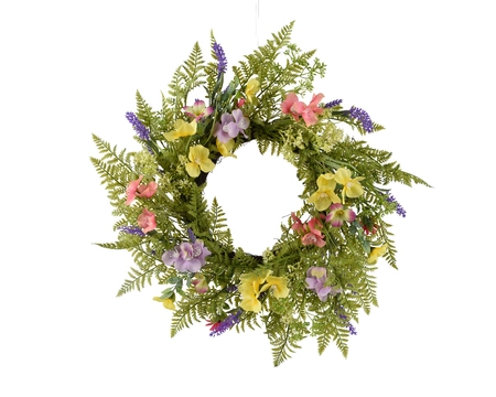 Wreath Peach Blossoms/Daisy/Lavender dia55.00cm - image 1